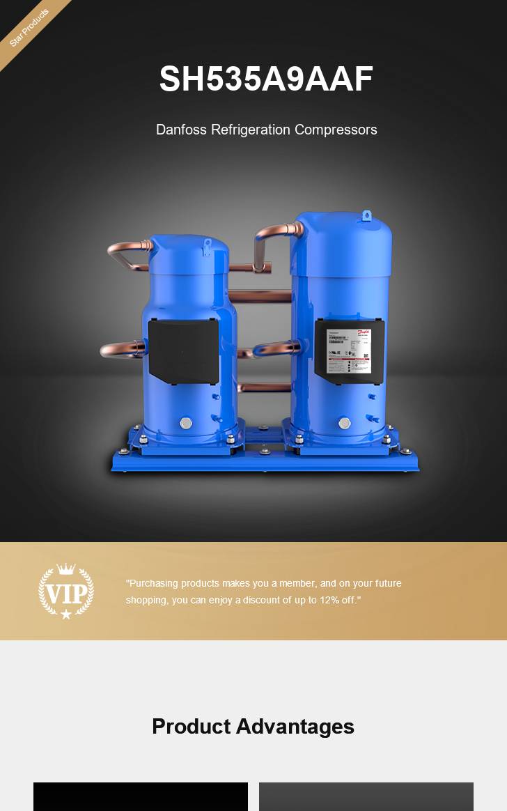 Danfoss Compressor SH535A9AAF, technical parameters pdf, structure diagram